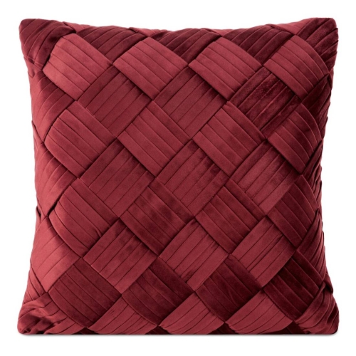 Poszewka velvet bordowa 45x45 Sonia