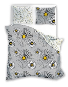 Pościel bawełniana Elegant 220x200 w stokrotki