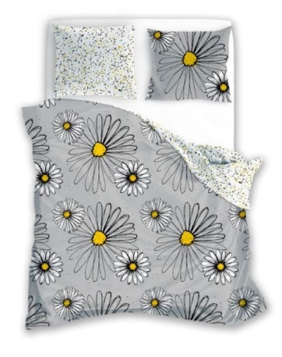 Pościel bawełniana Elegant 220x200 w stokrotki