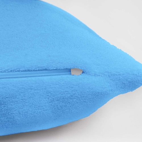 Poszewka frotte 40x40 kolor niebieski