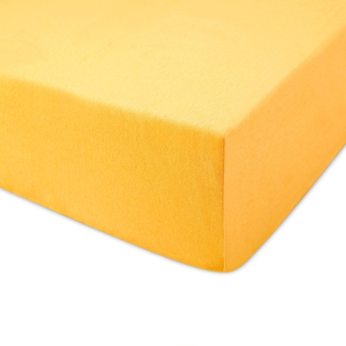 Prześcieradło 120x200 jersey z gumką żółte