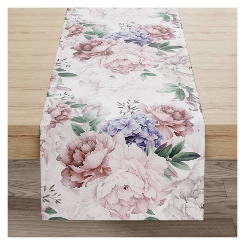Bieżnik velvet 40x140 Peonia
