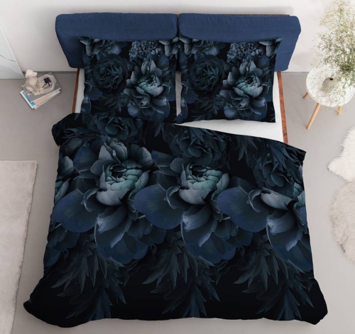 Pościel satyna bawełniana Home Satin 160x200 w kwiaty