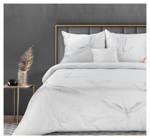 Pościel makosatyna bawełniana Premium 160x200 Lea