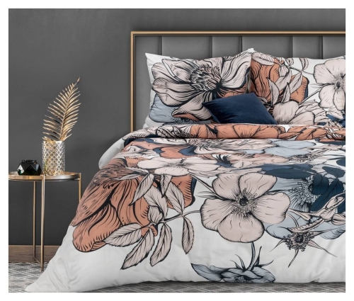 Pościel makosatyna bawełniana Premium 220x200 Emma