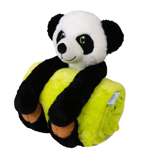 Kocyk z maskotką 85x100 Panda