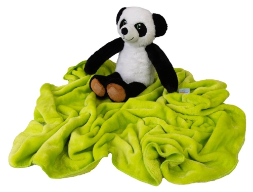 Kocyk z maskotką 85x100 Panda