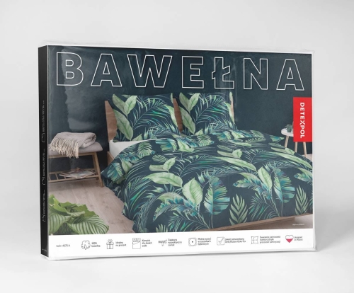 Pościel bawełniana 220x200 w liście