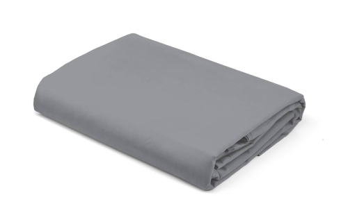 Prześcieradło Pure 160x200 satynowe z gumką w kolorze szarym