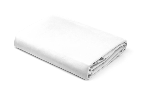 Prześcieradło Pure 180x200 satynowe z gumką w kolorze białym