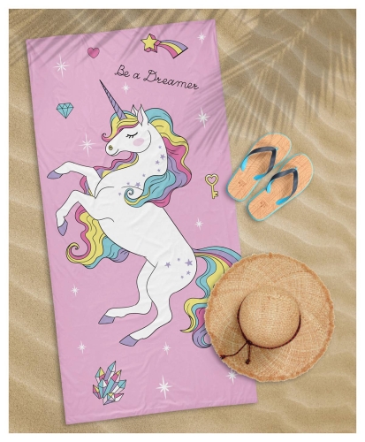 Ręcznik plażowy 70x140 Jednorożec