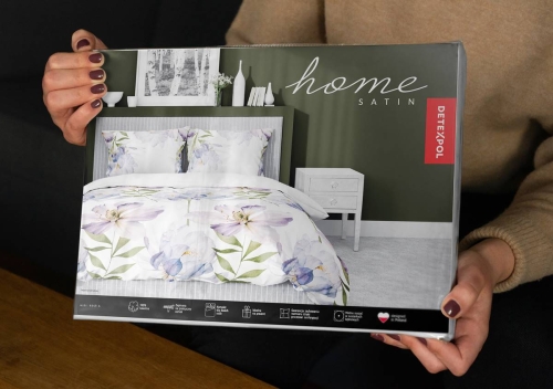 Pościel satyna bawełniana biała Home Satin 180x200 w magnolie