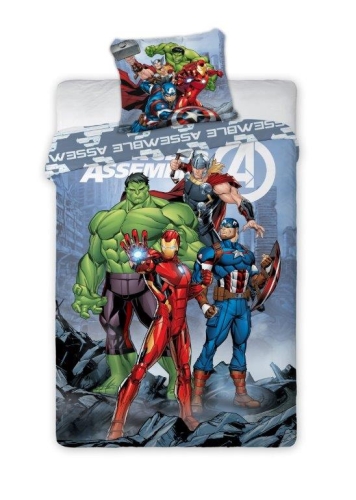 Pościel bawełniana Avengers 160x200
