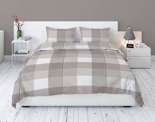 Pościel flanelowa 160x200 kratke