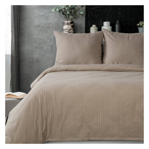 Pościel flanelowa beżowa Esprit 220x200 Premium
