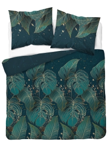 Pościel satyna bawełniana Home Satin 180x200 w złote liście