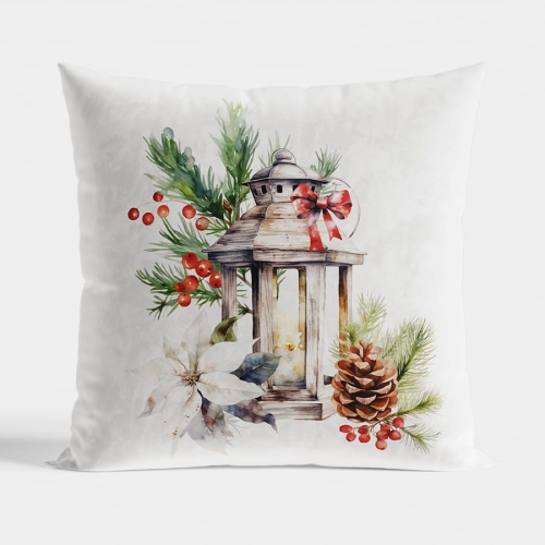 Poszewka dekoracyjna świąteczna 40x40 Lampion