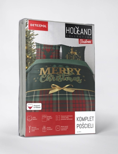 Komplet pościeli świątecznej 220x200 Holland