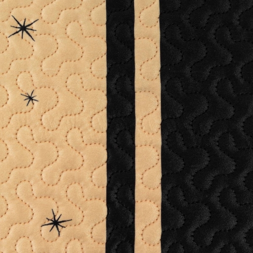 Narzuta świąteczna 220x240 czarno złota Eve