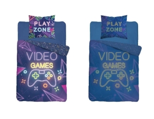 Pościel bawełniana świecąca 160x200 Video Games