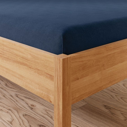 Prześcieradło 200x220 jersey z gumką w kolorze granatowym