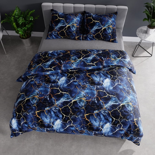Komplet pościeli z bawełny satynowej 220x200 Marbel