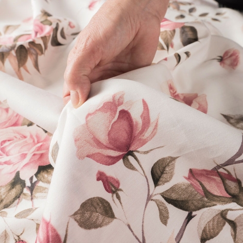 Komplet pościeli z bawełny satynowej 220x200 Rosette