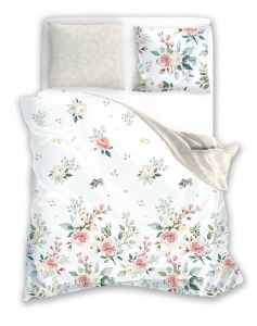 Pościel bawełniana Pure Cotton 160x200 w róże