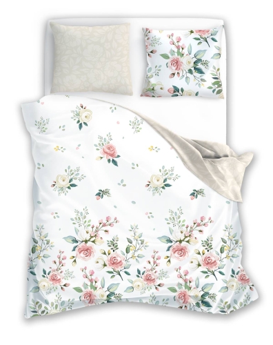 Pościel bawełniana Pure Cotton 160x200 w róże