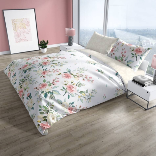 Pościel bawełniana Pure Cotton 160x200 w róże