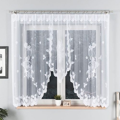 Firanka żakardowa gotowa Begonia 160x300 