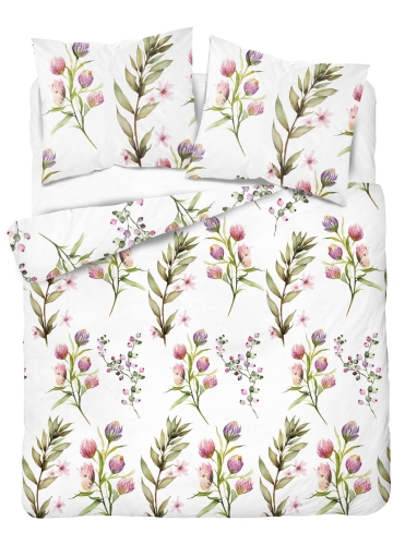 Pościel satyna bawełniana Home Satin 220x200 w kwiaty