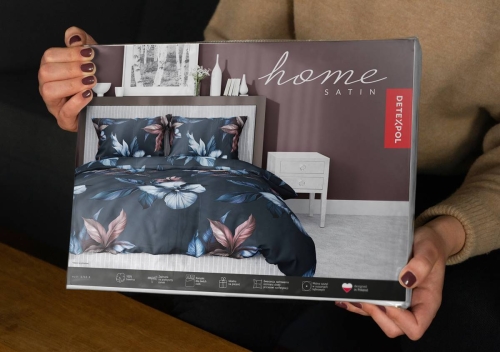 Pościel satyna bawełniana Home Satin 140x200 w duże kwiaty