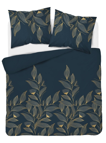 Pościel satyna bawełniana Home Satin 140x200 w złote liście