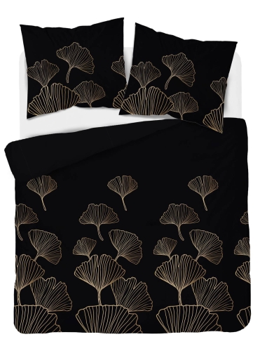 Pościel satyna bawełniana Home Satin 160x200 czarno złota