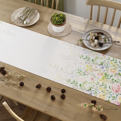 Bieżnik wodoodporny 38x160 Wiosenny Ogród