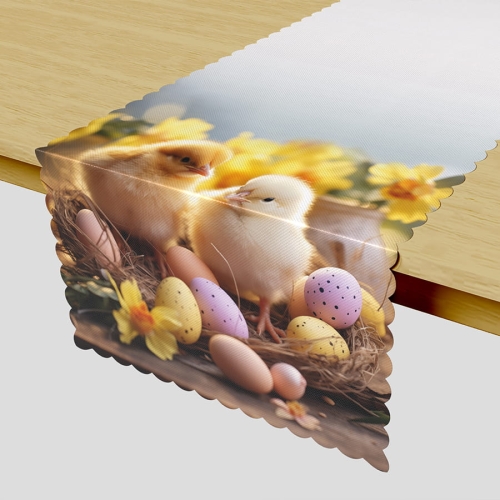 Bieżnik wodoodporny 38x140 Kurczaki Wielkanocne