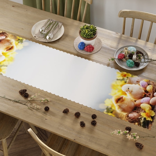 Bieżnik wodoodporny 38x140 Kurczaki Wielkanocne