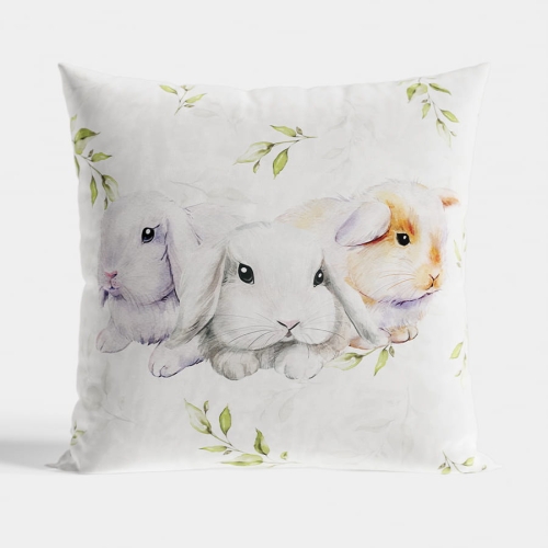 Poszewka 40x40 Króliki Wielkanocne