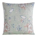 Poszewka dekoracyjna jasnozielona Flore 45x45 