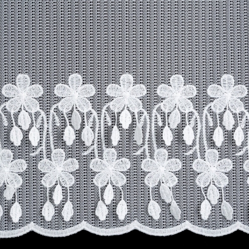 Firanka gotowa Sadie 300x150 biała przelotki