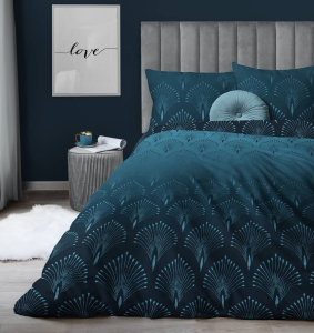 Pościel satyna bawełniana Home Satin turkusowa 160x200 ombre