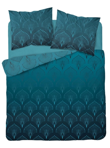 Pościel satyna bawełniana Home Satin turkusowa 160x200 ombre