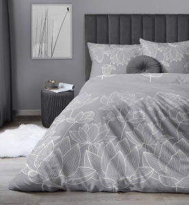 Pościel satyna bawełniana Home Satin popielata 160x200