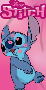 Ręcznik bawełniany dziecięcy licencyjny 70x140 Lilo i Stitch