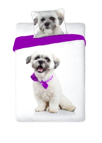 Pościel bawełniana dziecięca 160x200 Shih tzu