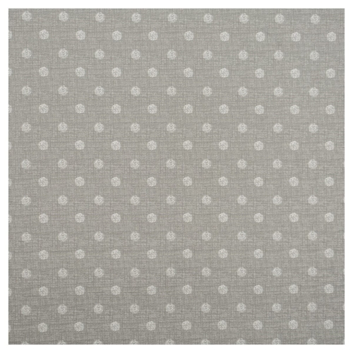 Komplet pościeli szarej 200x220 w popielate grochy