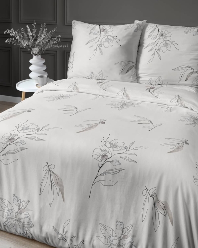 Pościel satyna bawełniana Home Satin 160x200 w kwiaty