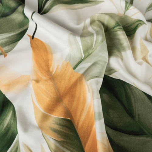 Komplet pościeli z bawełny satynowej 160x200 Olive
