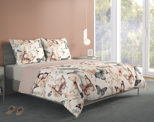 Pościel bawełniana Boho 140x200 w motyle